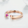 Rose Gold Fine Jewelry 925 Silver Custom Ring